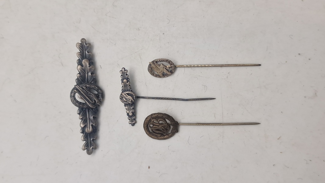 Originale tyske faldschirmsjäger pins og sportsspin (57 version)