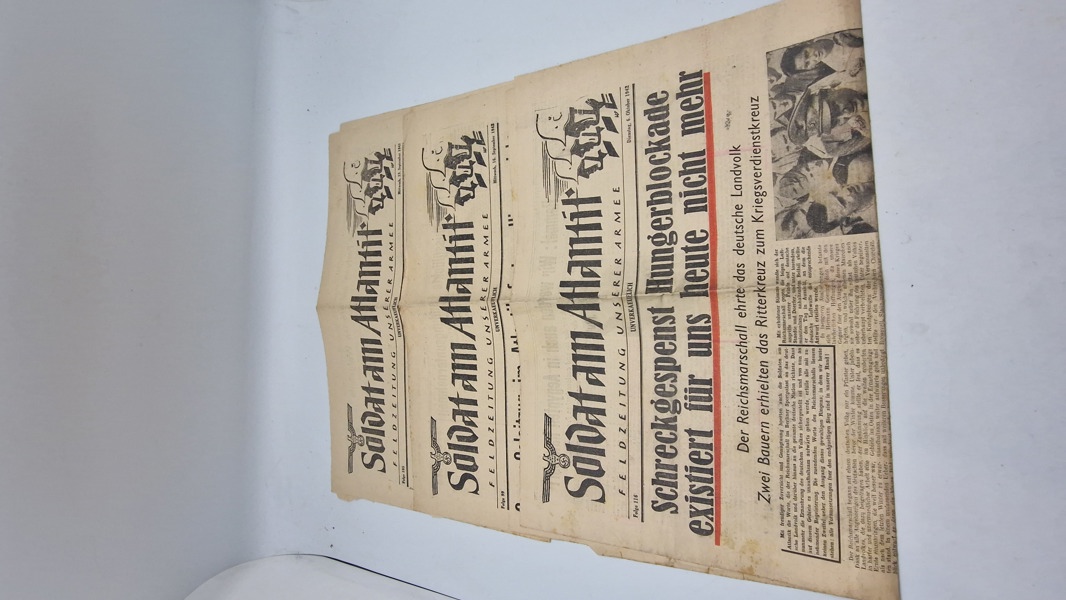 3 originale eks af Soldat am Atlantik, ww2