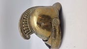Original Fransk 18 tals brandhjelm 