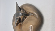 Royal Copenhagen "Curled Fox" (Krøllet ræv) porcelænsfigur, model 438