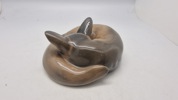 Royal Copenhagen "Curled Fox" (Krøllet ræv) porcelænsfigur, model 438