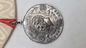 Original Carlsberg medalje af sølv med hagekors