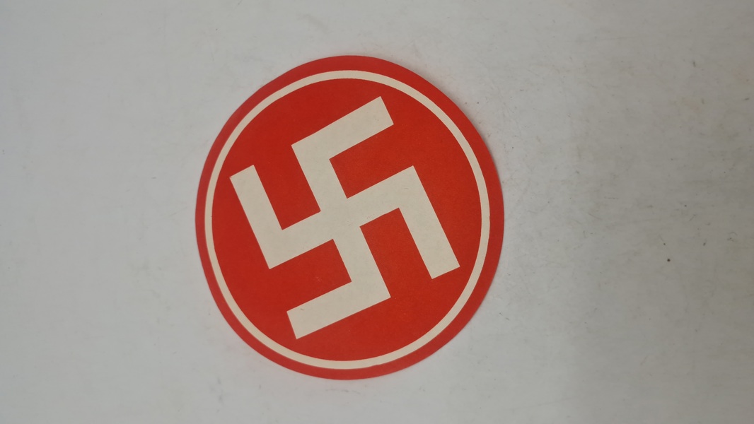 Original D.N.S.A.P “sticker” fra valg (stor) 