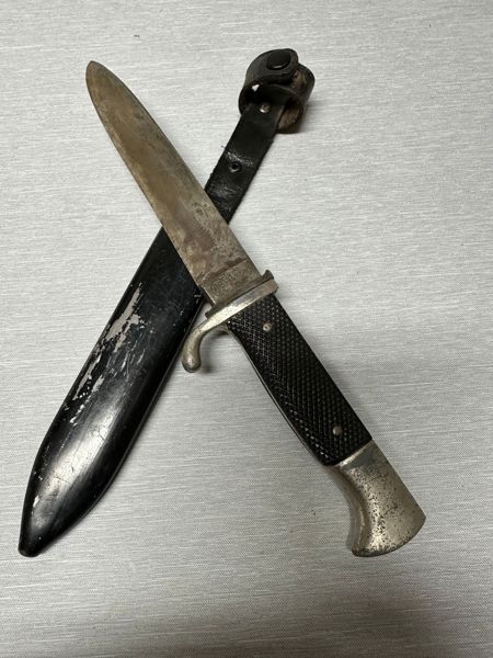 Original Tysk Hitler Jugend kniv, RZM