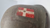 Original dansk M/41 hjelm anvendt af den danske modstandsbevægelse 