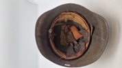 Original dansk M/41 hjelm anvendt af den danske modstandsbevægelse 