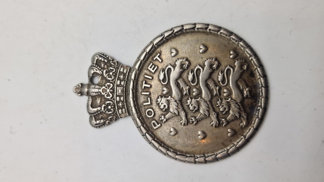 Originalt dansk M/38 politiskilt 