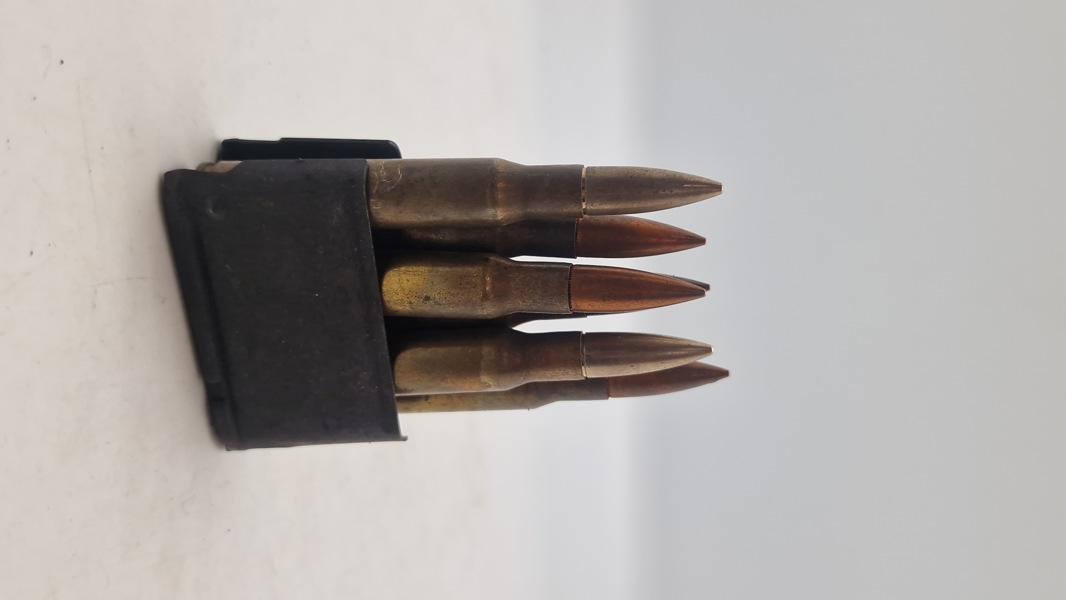 Original Garand laderamme med deaktiverede AMA patroner 