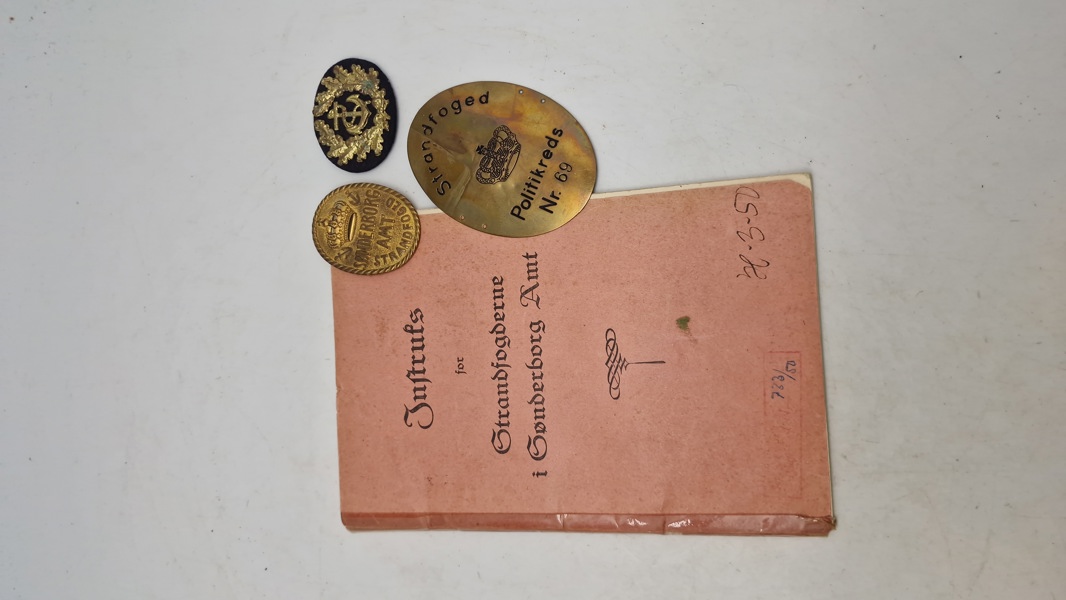 Sjældent originalt dansk strandfoged lot, Sønderborg 