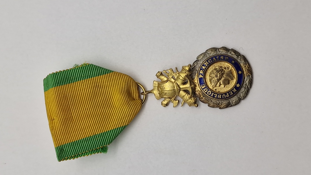 Original fransk Militærmedalje (Médaille militaire)