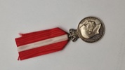 Sjælden originalt eks. af Kong Christian den X.s frihedsmedalje, også kendt som "Pro Dania” sølv 