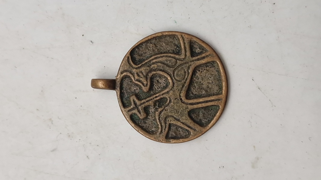 National museet kopi bronzevedhæng Middelalderen guds lam 