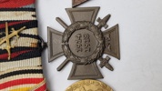 Original tysk ww1 ordensspange (Eisernes kreuz, 2.kl, China-Denkmünze, Ehrenkreuz des Weltkrieges (G7 Unbekanter), Dienstauszeichnung 1. Klasse)