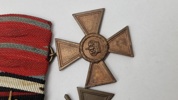 Original tysk ww1 ordensspange (Eisernes kreuz, 2.kl, China-Denkmünze, Ehrenkreuz des Weltkrieges (G7 Unbekanter), Dienstauszeichnung 1. Klasse)