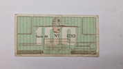 Sjælden original 100-cents værdikupon fra Westerbork transitcamp Der Anna Frak sad først 