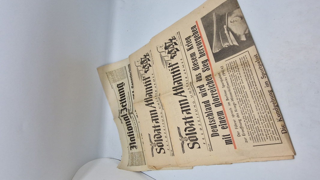 Samling originale “Soldat Am Atlantik” fra ww2