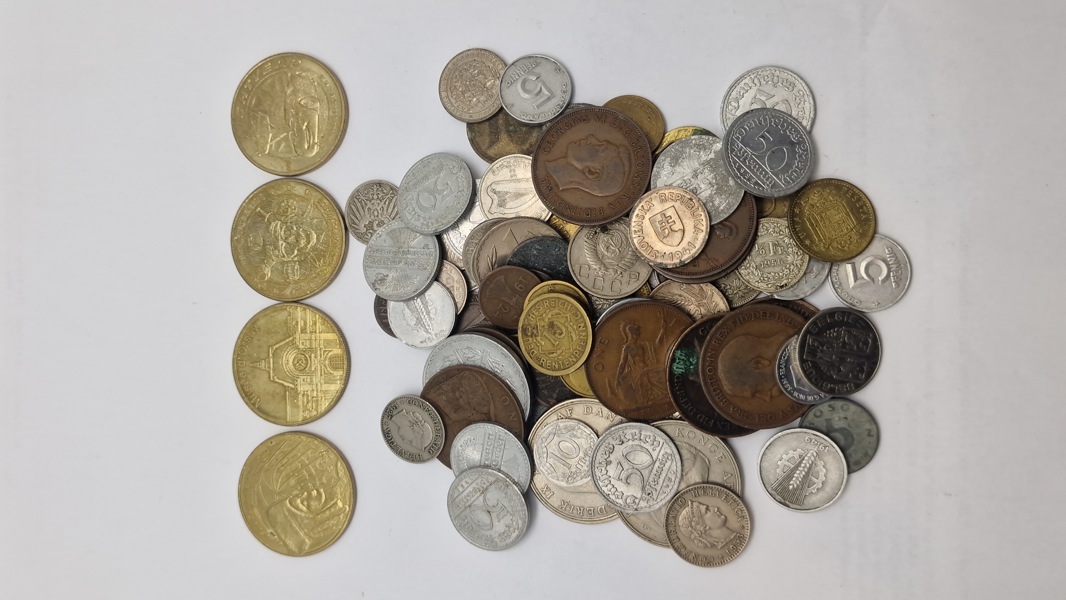 Samling mønter 