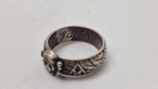 Totenkopf ring, veludført efterkrigs 