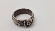 Totenkopf ring, veludført efterkrigs 