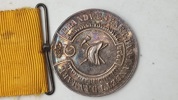 Original fortjenstmedalje fra Brandvæsenet i Danmark, præget i 1928. Sølv 