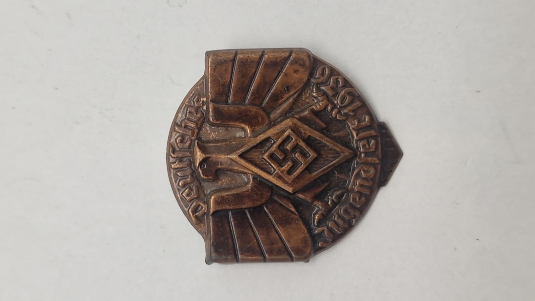 Originalt Hitler-Jugend (HJ) sportsmærke fra "Jugendfest 1936"