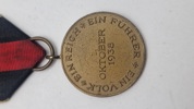 Original Die Medaille zur Erinnerung an den 1. Oktober 1938