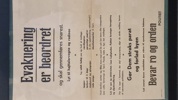 Original evakuerings plakat