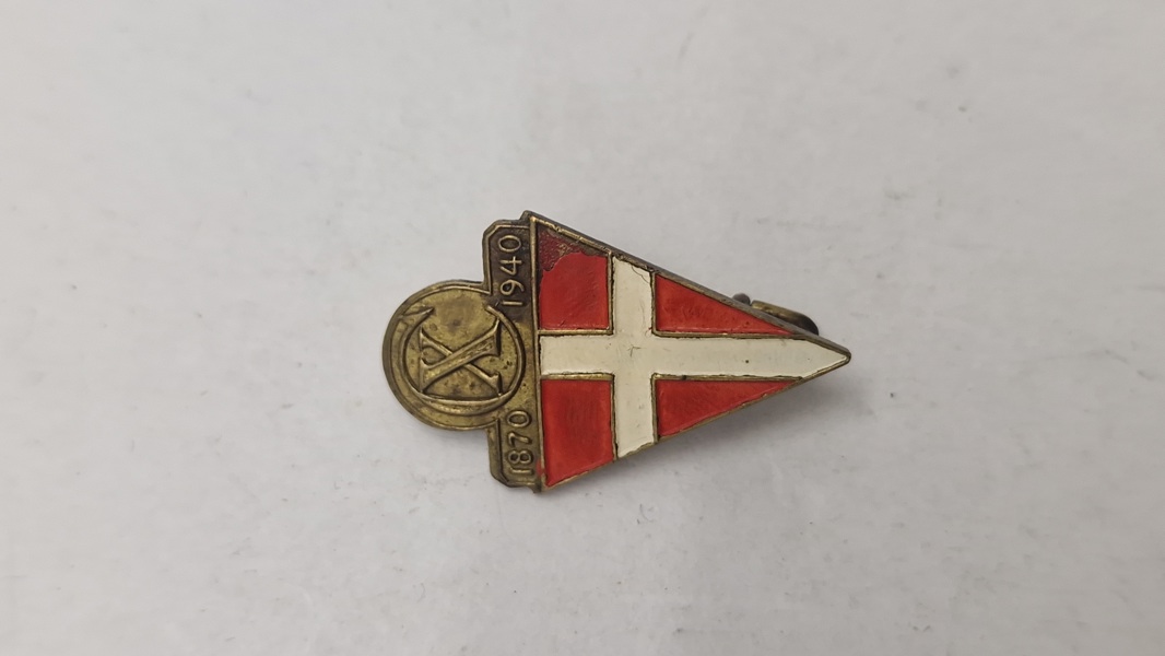 Sjælden original Kong Christian X pin