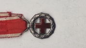 Original røde kors medalje for krigsfangehjælp, miniture