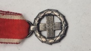 Original røde kors medalje for krigsfangehjælp, miniture