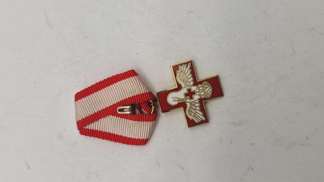 Original dansk røde kors medalje, miniature