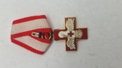 Original dansk røde kors medalje, miniature
