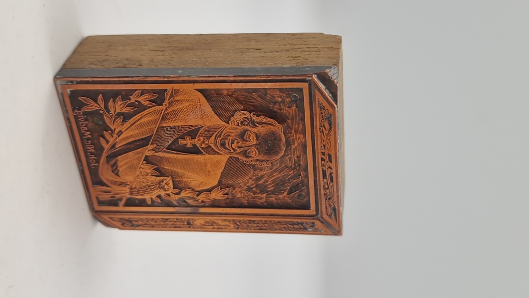 Sjælden original frimurer stempel blok