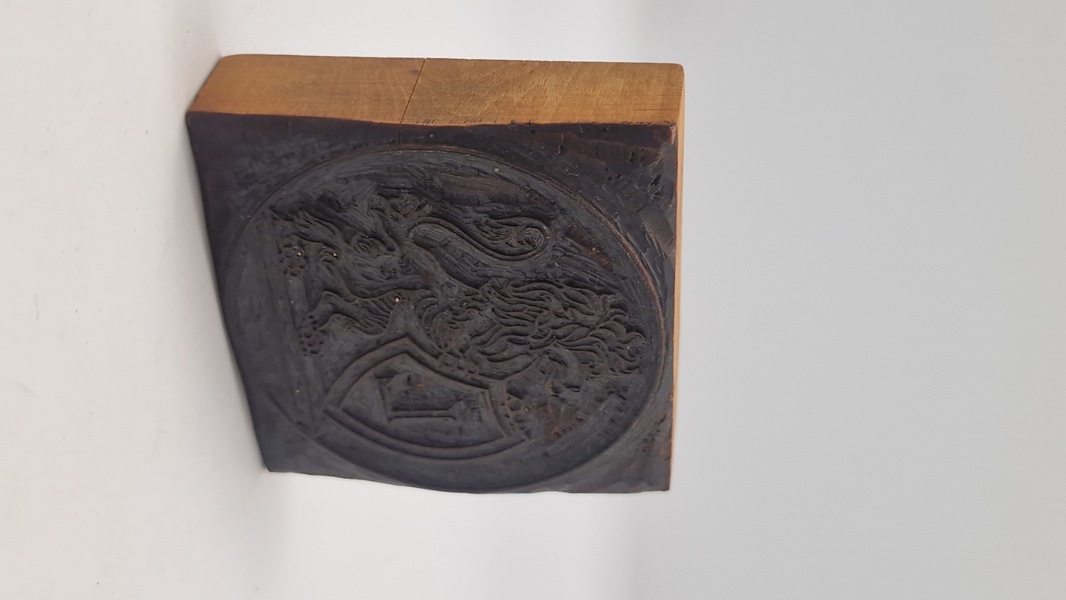 Sjælden original loge stempel blok