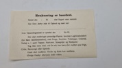 Original evakueringsseddel, ww2