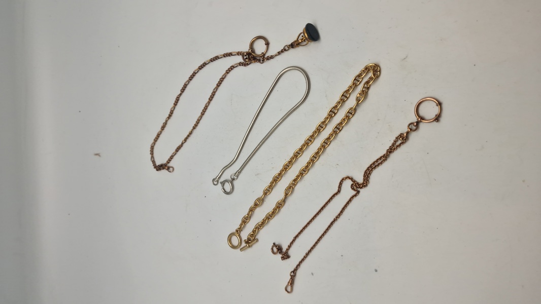 Samling lommeur kæder