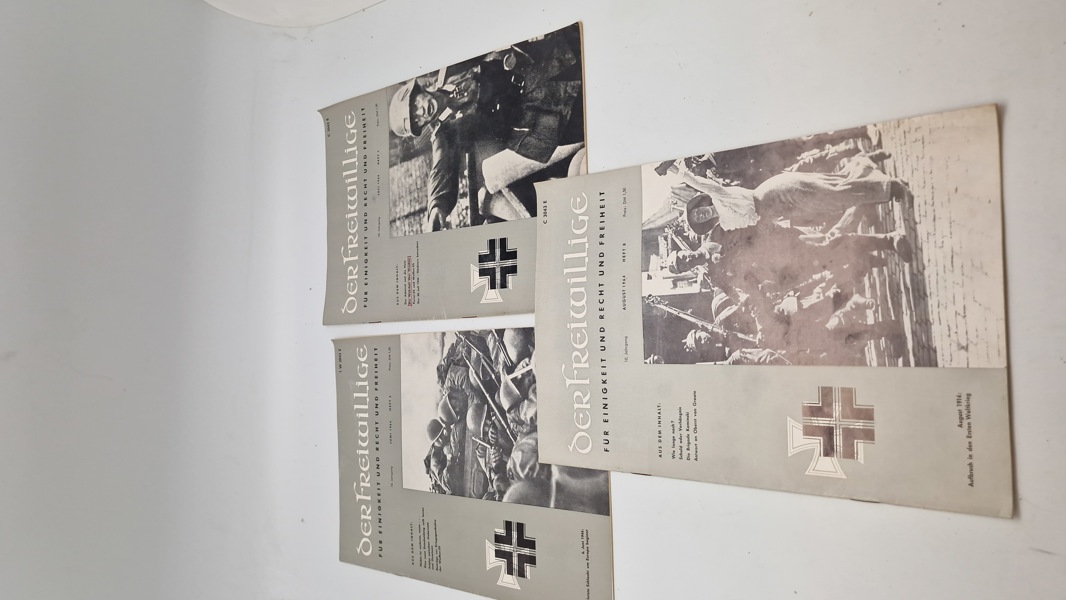 Samling originale blade fra Waffen SS veteran organisation