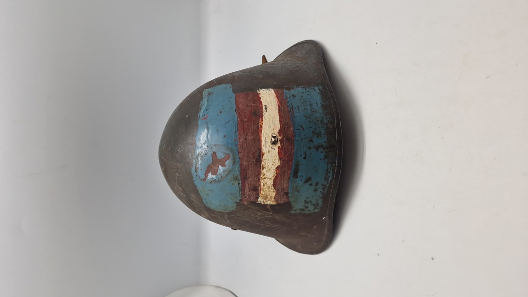 Original M/41 hjelm, anvendt af modstandsbevægelsen 