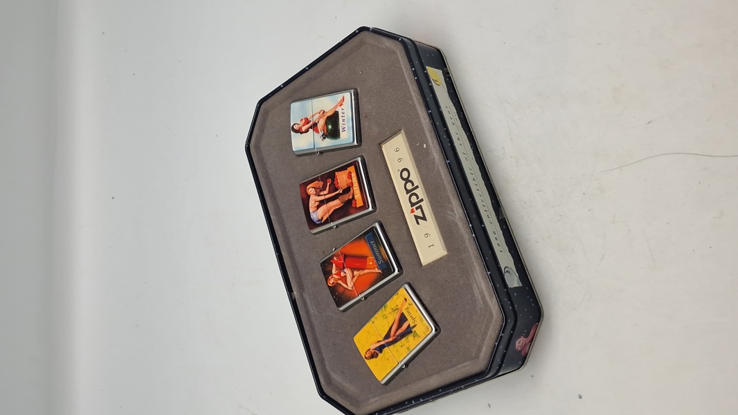 Sjældent originalt Zippo sæt
