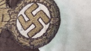Ekstremt sjældent originalt Original German WWII NSDAP Kreisleiter Vehicle Pennant. Sjældent set til salg 
