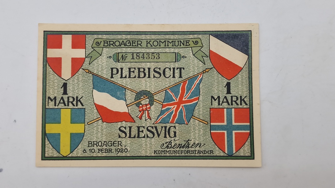 Original “Nødseddel” Broager 