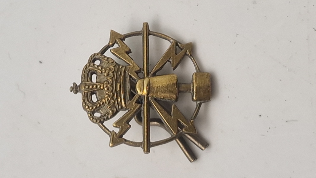 Ekstremt sjældent kravemærke Telegrafatachenentet udstationeret Den Danske Brigade i Tyskland