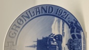 Royal Copenhagen, Jubilæumsplatte, 200året for Hans Egede rejse til Grønland 1721- 1921