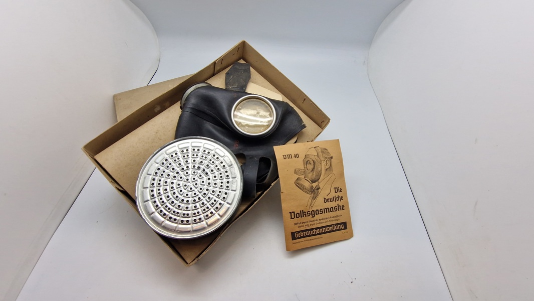 Original tysk Volksgasmaske Model 40. WW2