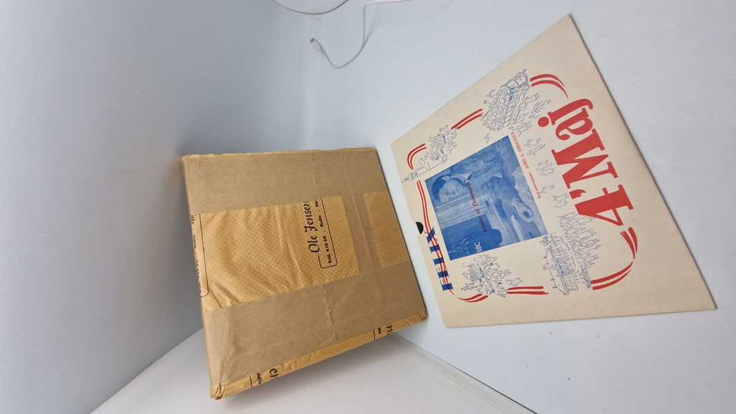 Originalt befrielses budskab lak plade