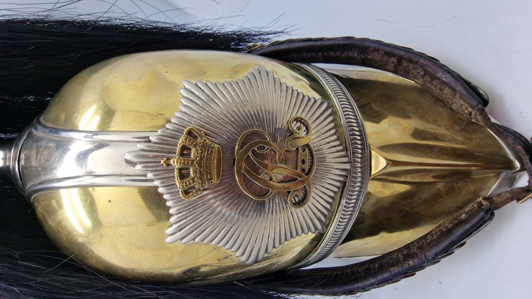 Original Ekstermt sjælden Hestegarde hjelm model 1853