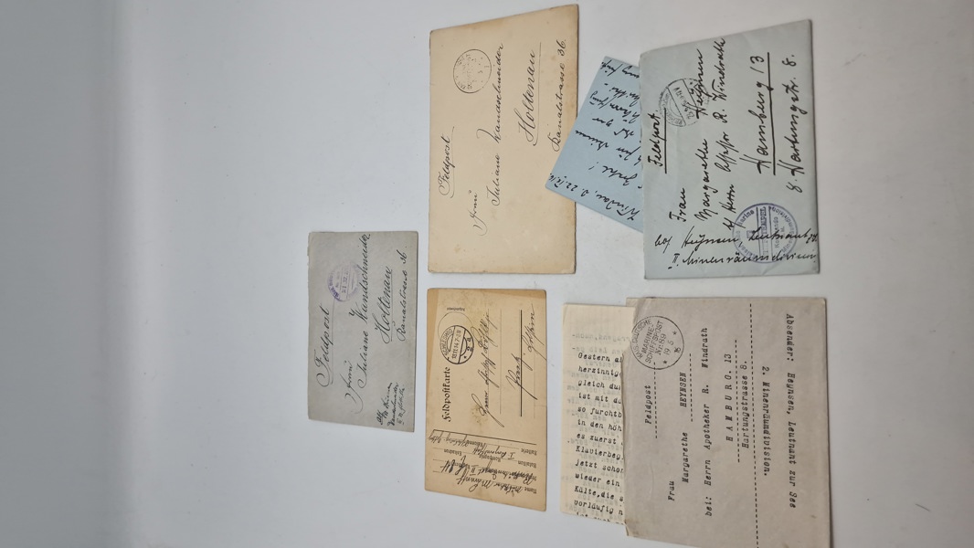 Samling original tysk feltpost