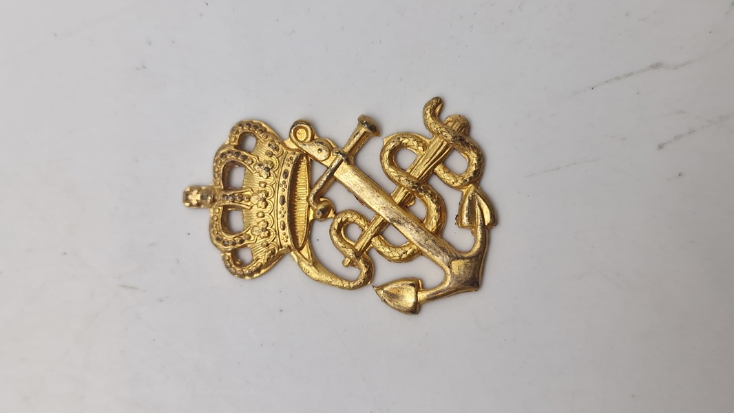 Originalt tidligt dansk marine mærke