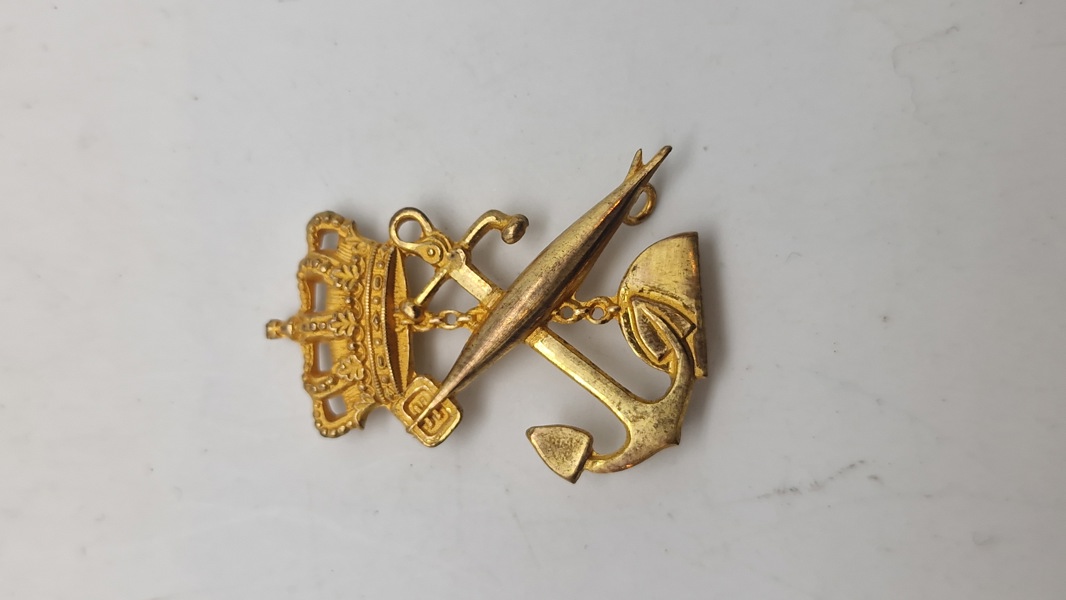 Originalt tidligt dansk marine mærke