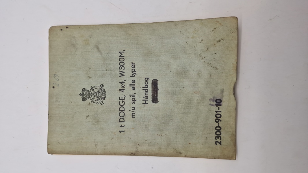 1 t DODGE, 4x4, W300M, m/u spil, alle typer
Håndbog